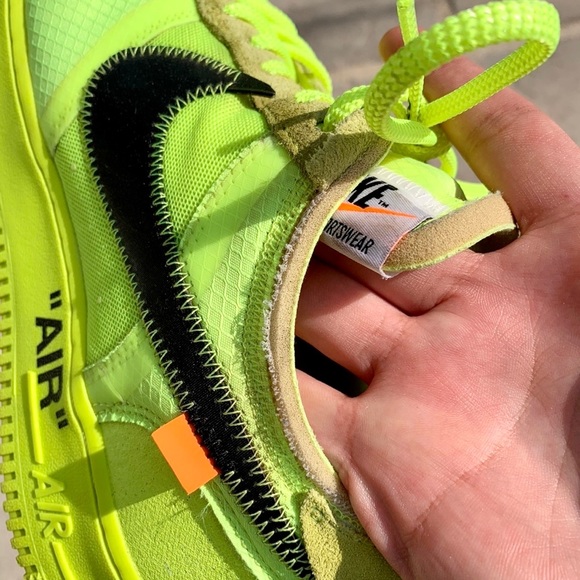 Authentic Nike x Off-White Air Force 1 Volt SZ 10 - Picture 4 of 8